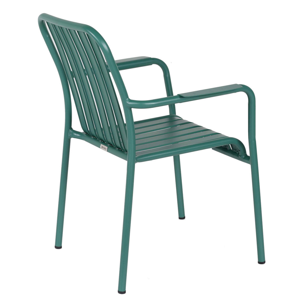 GARTENSTUHL, Grün - Grün, Metall (62/85/61cm) - Oviala