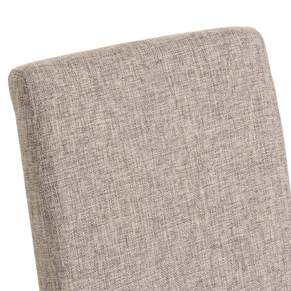 ESSZIMMERSTUHL 6er-Set klassisch und zeitlos 90x43x48cm Sitzhöhe 45cm Textil helle Beine Grau - Grau, Textil (43/90/48cm) - CHEFGASTRO