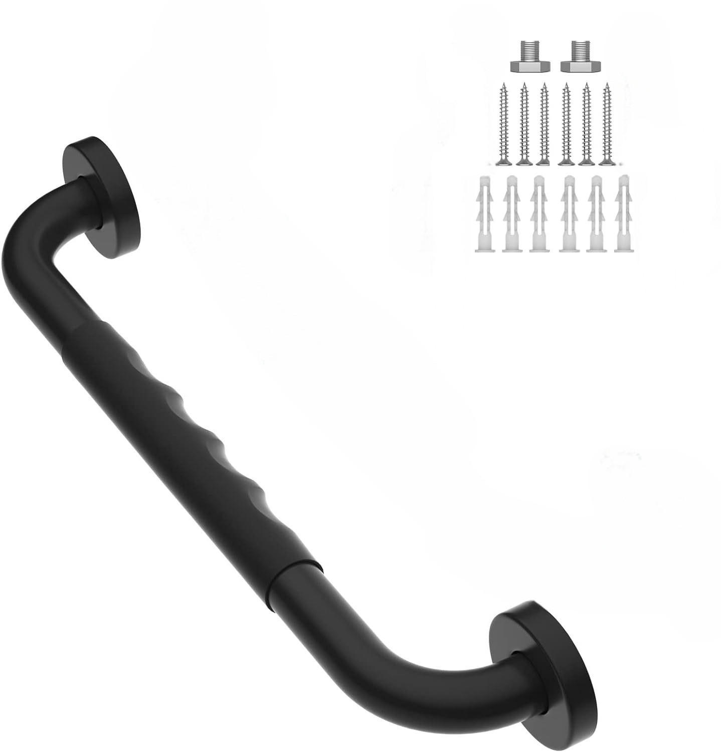 HALTEGRIFF – Schwarz – Edelstahl 304 – 40 cm - Schwarz, Metall (41/3.5/9cm)
