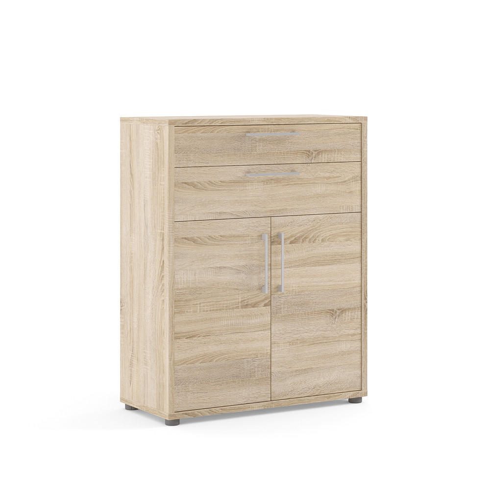 BÜRO-AUFBEWAHRUNG, Prisme, Eiche Dekor, Spanplatte melamin, 89 x 40 x 113 cm - Eichefarben, Holzwerkstoff (89/113/40cm) - ebuy24