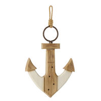 DEKO ANKER (2ER SET) - Weiß, Holz (2.5/41/24cm) - J-Line