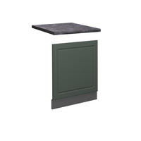 FRONTBLENDE Fame-Line Grün-Gold Landhaus 60 cm, AP Anthrazit - Anthrazit/Grün, Holzwerkstoff (60/67.4/1.6cm) - Vicco