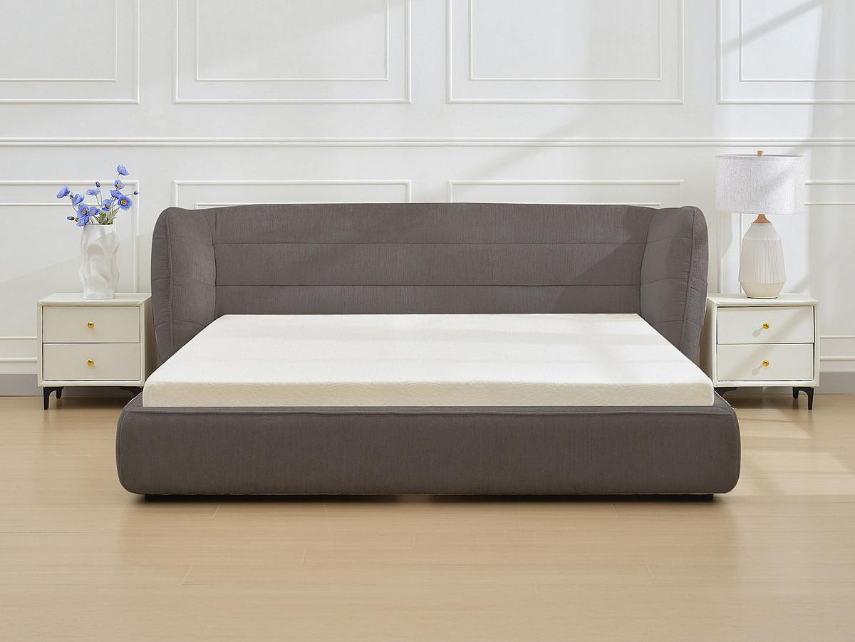 BETTRAHMEN - 2 Personen-Sitzer - Stoff - Grau - - Grau, Textil (236/230cm) - Vente-Unique