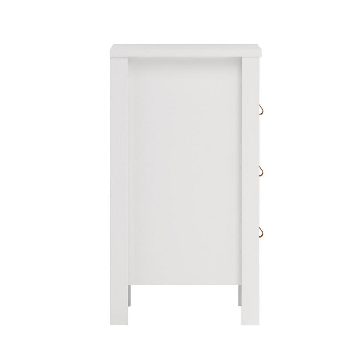 NACHTTISCH, Madrid, Weiß, Holzwerkstoff, 44 x 39 x 71 cm - Weiß, Holzwerkstoff (44/71/39cm) - ebuy24