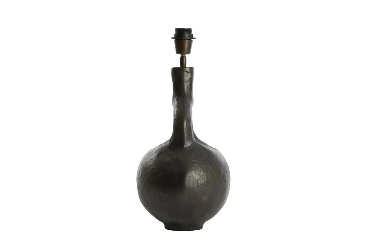 LAMPENFUSS IMOLA 25x22x37 cm, Metall, Anthrazit - Anthrazit, Metall (25/22/37cm) - Light & Living