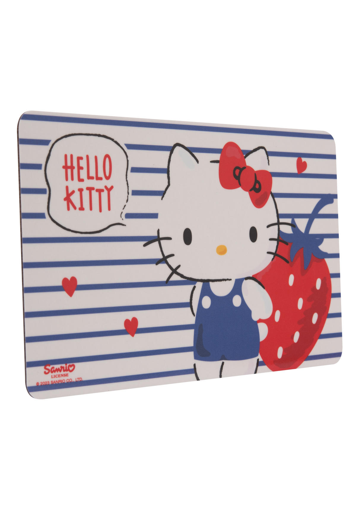 BRETTCHEN Hello Kitty Strawberry Blau/Weiß 14,5 x 23,5 cm - Multicolor, Kunststoff (14.5/23.5cm) - Hello Kitty
