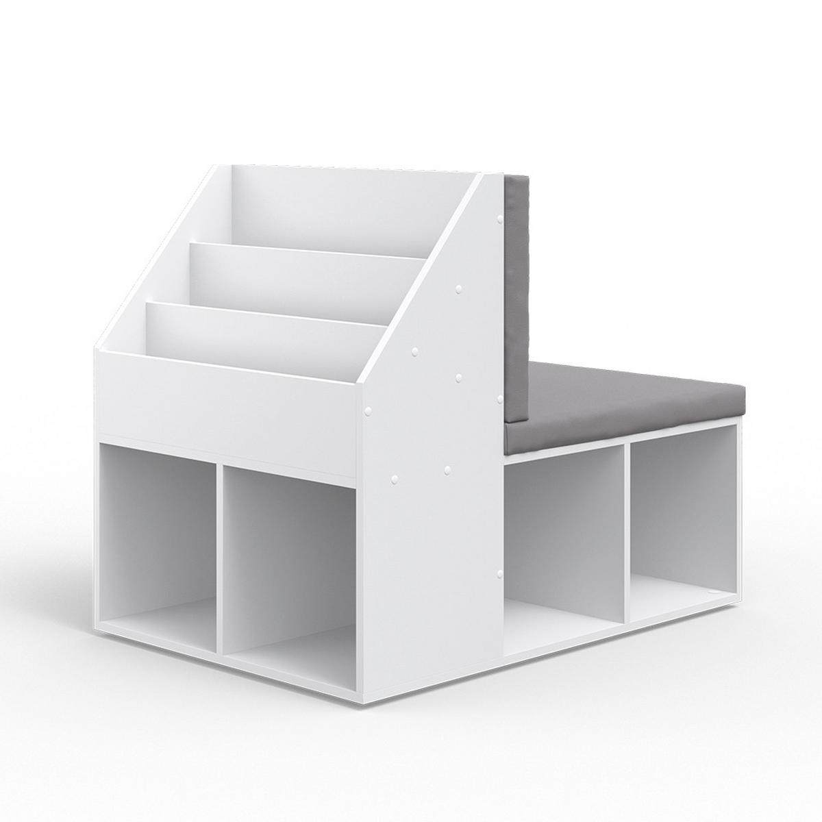 KINDERREGAL Onix Weiß 97.1 x 78.4 cm - Weiß, Holzwerkstoff (97.1/78.4/66.8cm) - Vicco