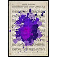 POSTER Lila Beizfarben A4 Rahmenlos - Klar, Papier (29.7/5/21cm) - Nacnic