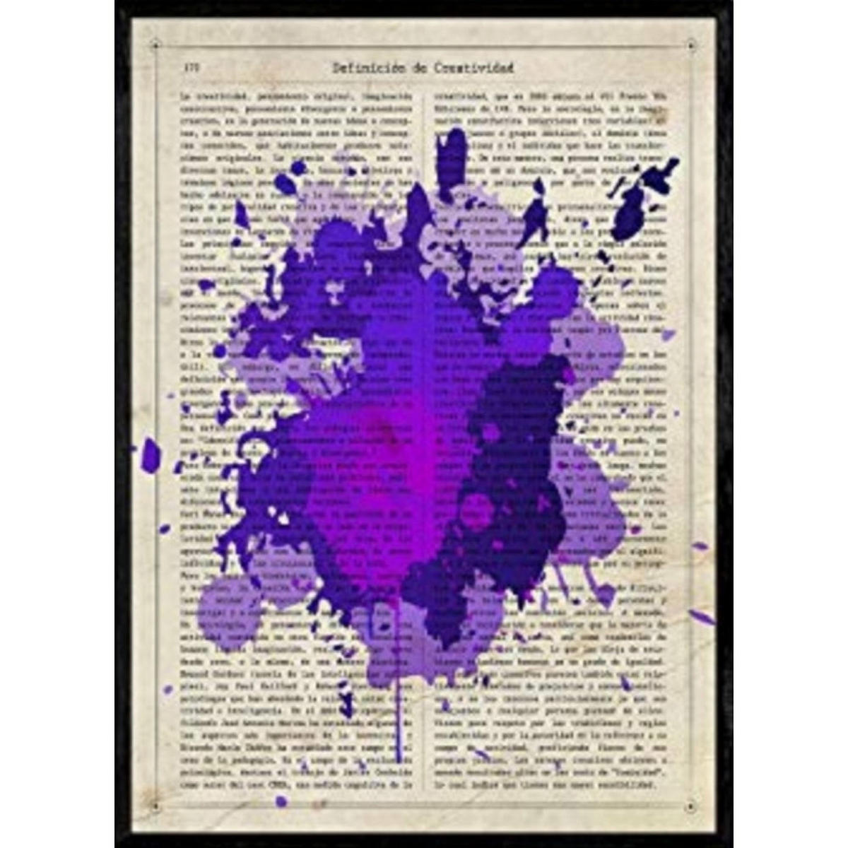 POSTER Lila Beizfarben A4 Rahmenlos - Klar, Papier (29.7/5/21cm) - Nacnic