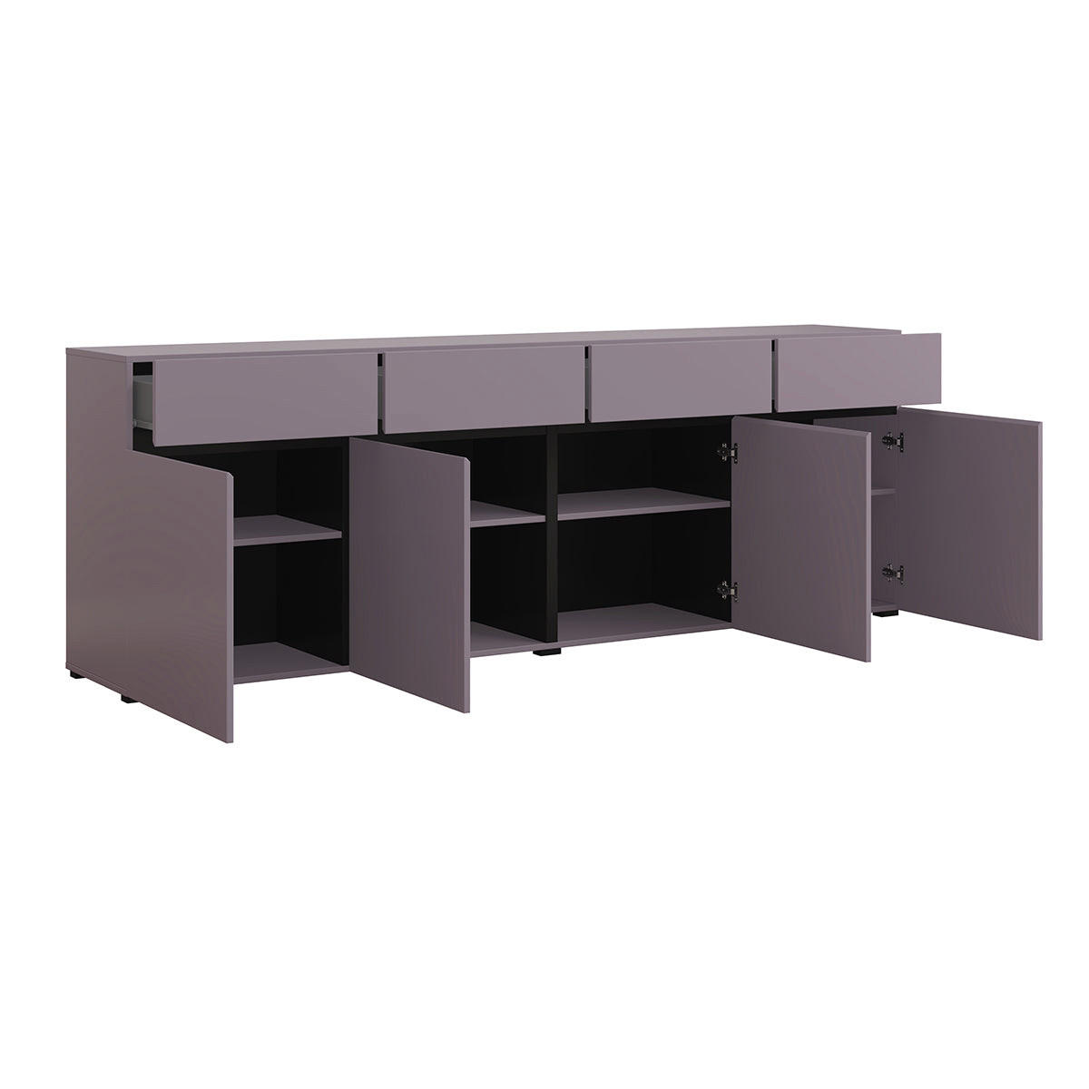 KOMODA Lilia Violet - lila, kompozitné drevo (225/78.5/40cm) - Petits-meubles