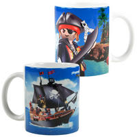 BECHER Playmobil Piraten Blau 320 ml - Blau, Keramik (0.32L) - Playmobil
