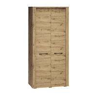 KLEIDERSCHRANK Artis Artisan Eiche 92 / 55 / 200cm - Eiche Artisan/Braun, Holz/Holzwerkstoff (92/200/55cm) - Feldmann-Wohnen