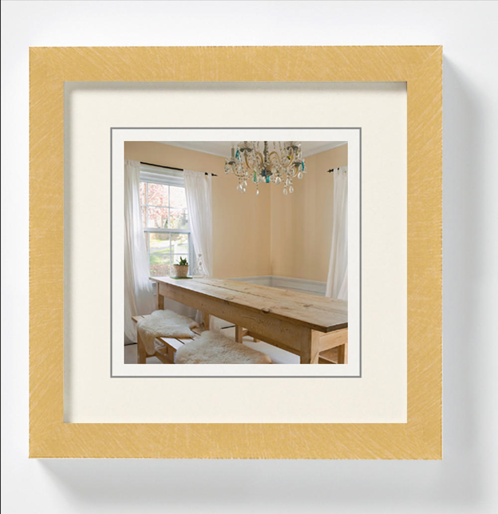 BILDERRAHMEN Peppers Holzrahmen 13x13 Gold - Goldfarben, Holzwerkstoff (15.5/15.5/1.5cm) - walther design