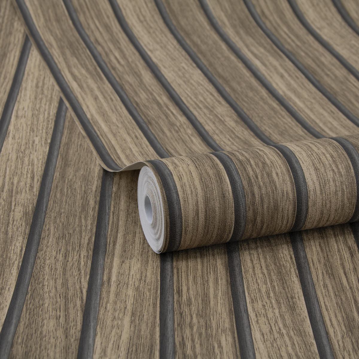 VLIESTAPETE - Wood Strokes Natural - Beige, Papier/Kunststoff (52/1000cm) - Easy Decor