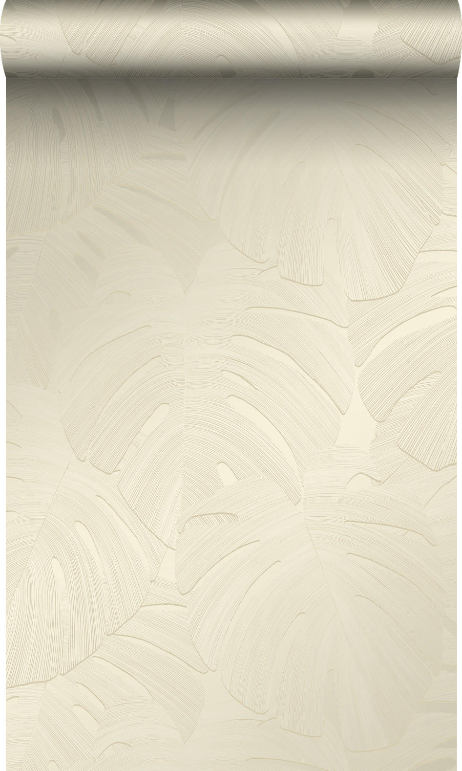 TAPETE tropische Blätter 53 cm x 10.05 m - Weiß, Papier (53/1000cm) - Origin Wallcoverings