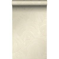 TAPETE tropische Blätter 53 cm x 10.05 m - Weiß, Papier (53/1000cm) - Origin Wallcoverings