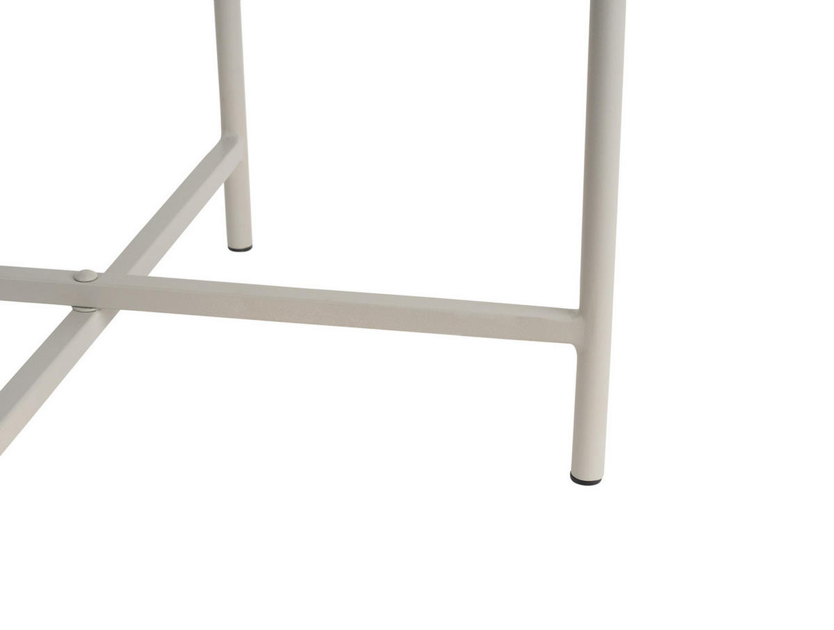 BEISTELLTISCH Meseta Grau 40/40/49 cm - Grau, Metall (40/40/49cm) - Leitmotiv