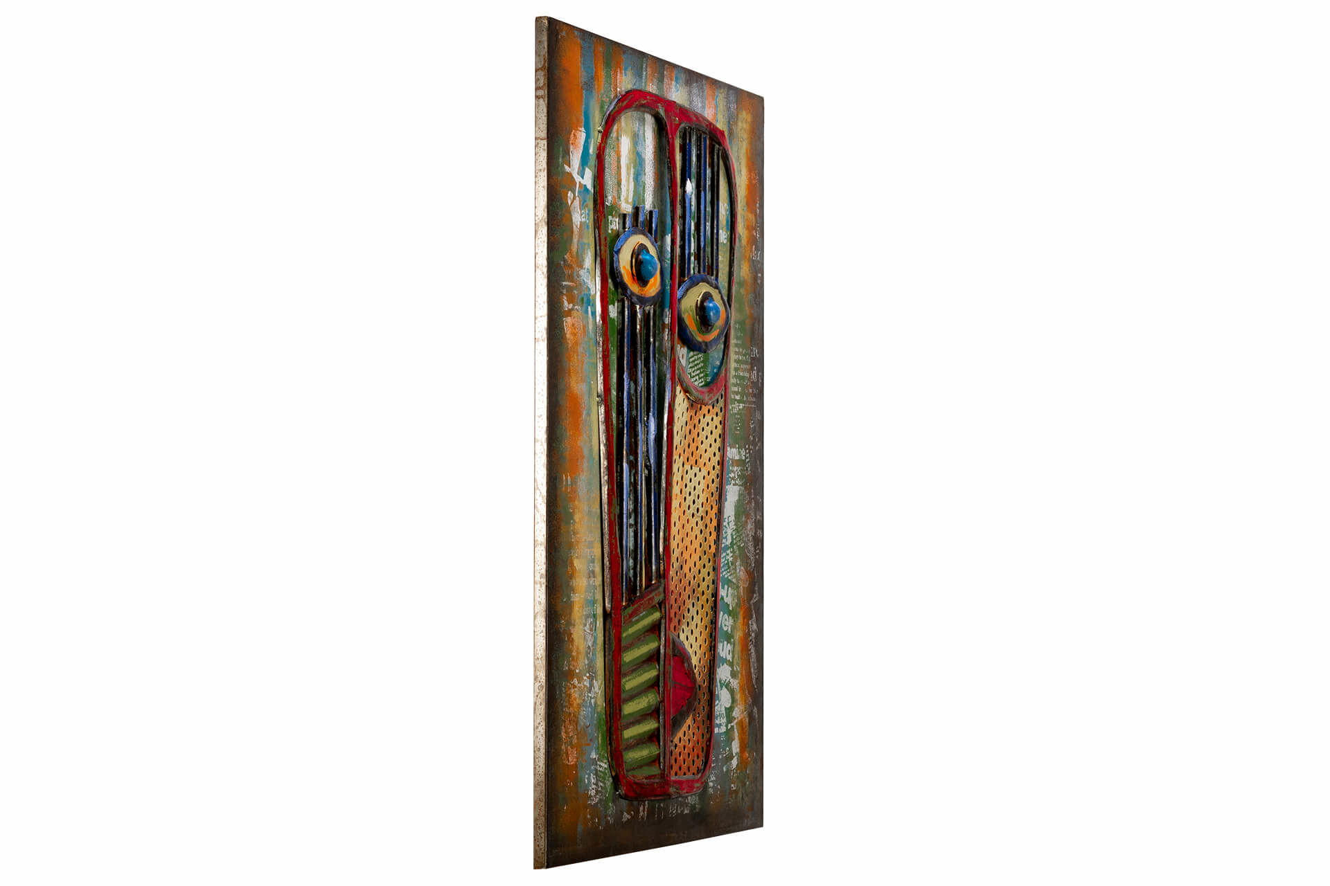 METALLBILD Bunt 60/90 cm - Multicolor, Metall (3.47/90cm) - KUNSTLOFT