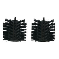 FUGENBÜRSTE Hart, 2-teilig, für Multifunktionsreiniger - Schwarz, Kunststoff (1.1/1/2.1cm) - Westfalia