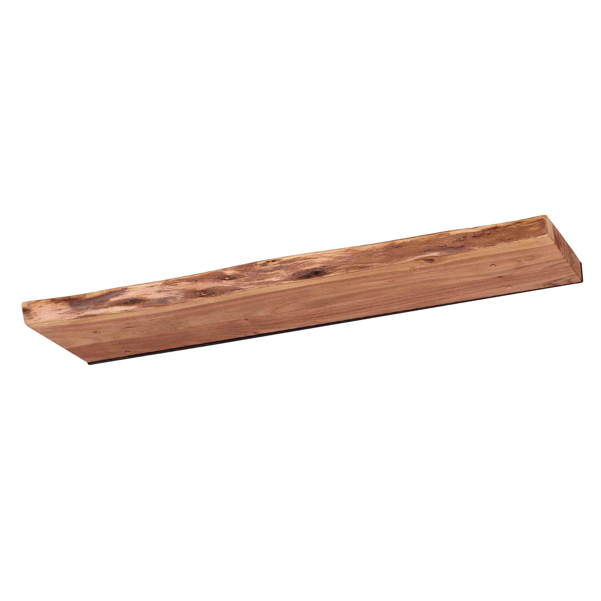WANDREGAL Edge Braun 90/20/4 cm - Braun, Holz (20/4/90cm) - Hoyz Collection