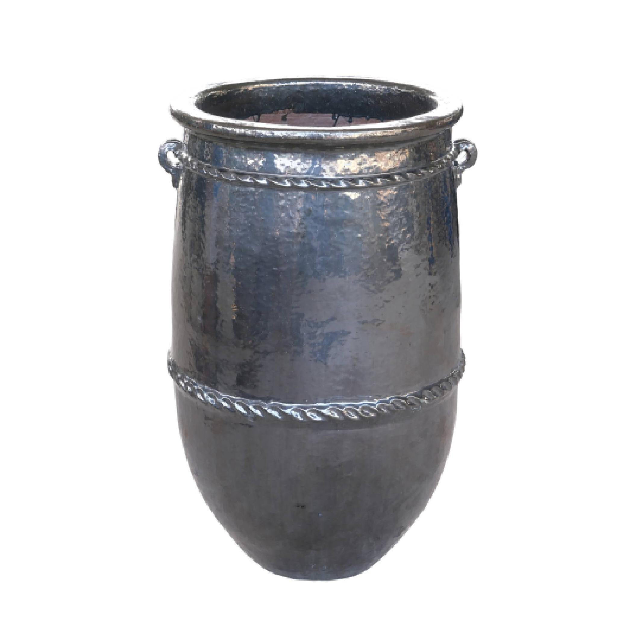 TOPF Tony Grün 58/58/95cm - Grün, Keramik (95cm) - PTMD Collection