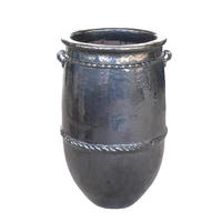 TOPF Tony Grün 58/58/95cm - Grün, Keramik (95cm) - PTMD Collection