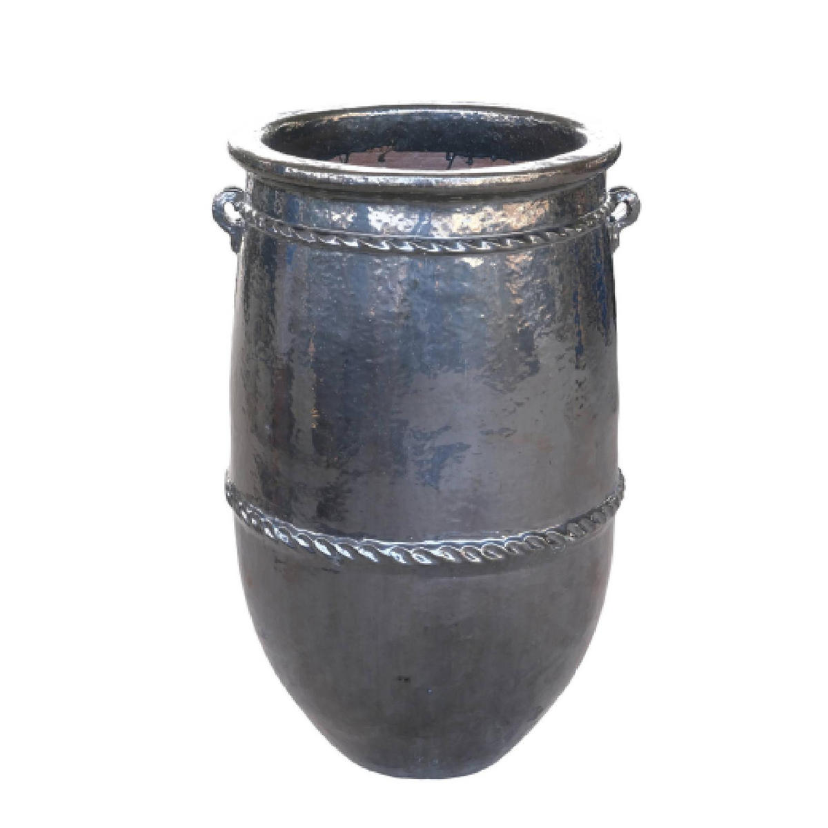 TOPF Tony Grün 58/58/95cm - Grün, Keramik (95cm) - PTMD Collection