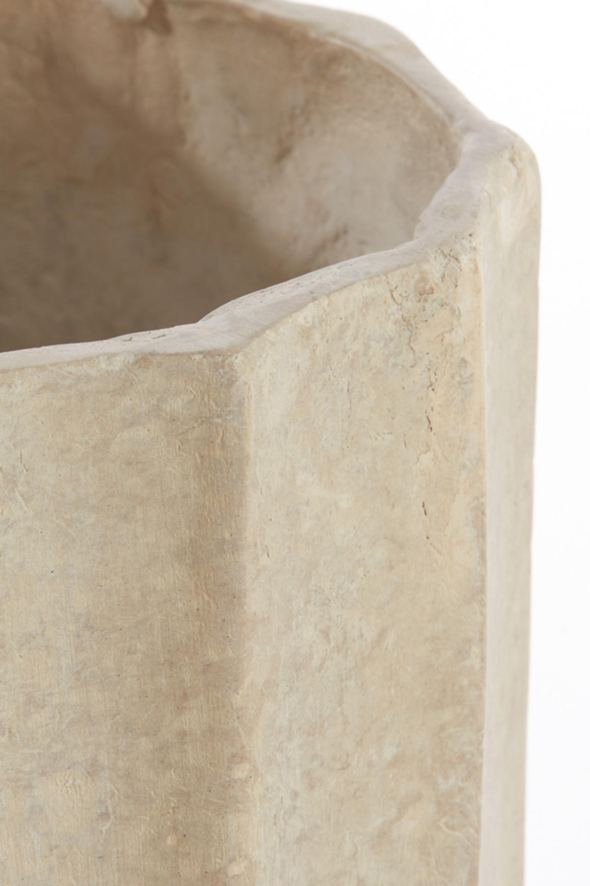 TOPF Salou Weiß Ø22/32 cm - Weiß, Papier (22/32cm) - Light & Living