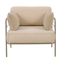 GARTENSTUHL Preggel Beige mit wasserabweisendem Stoff - Beige, Textil (80/80/79cm) - Selsey