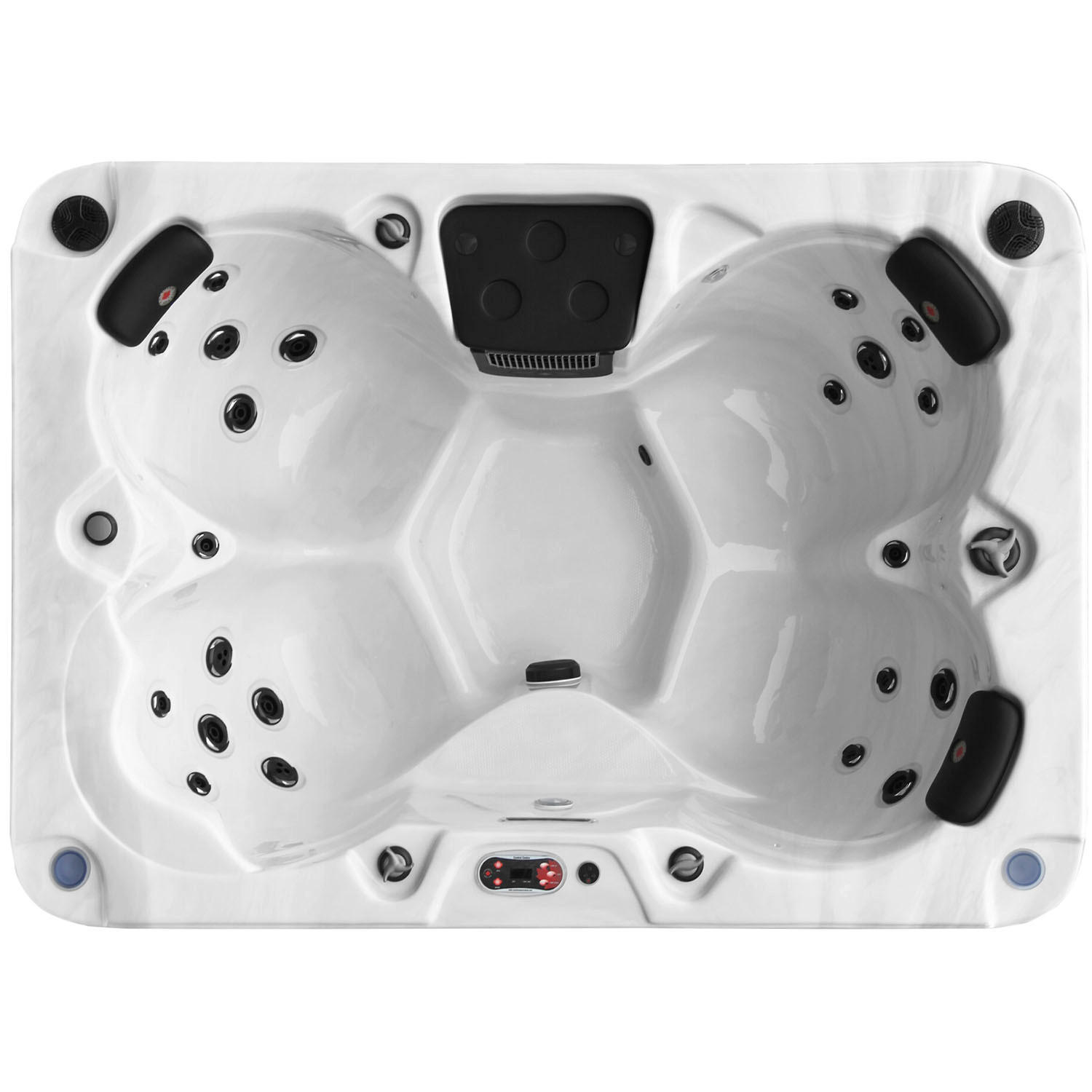 WHIRLPOOL Calgary UV Whirlpool - Weiß Hochglanz/Weiß, Kunststoff (150/78/213cm) - Canadian Spa Company