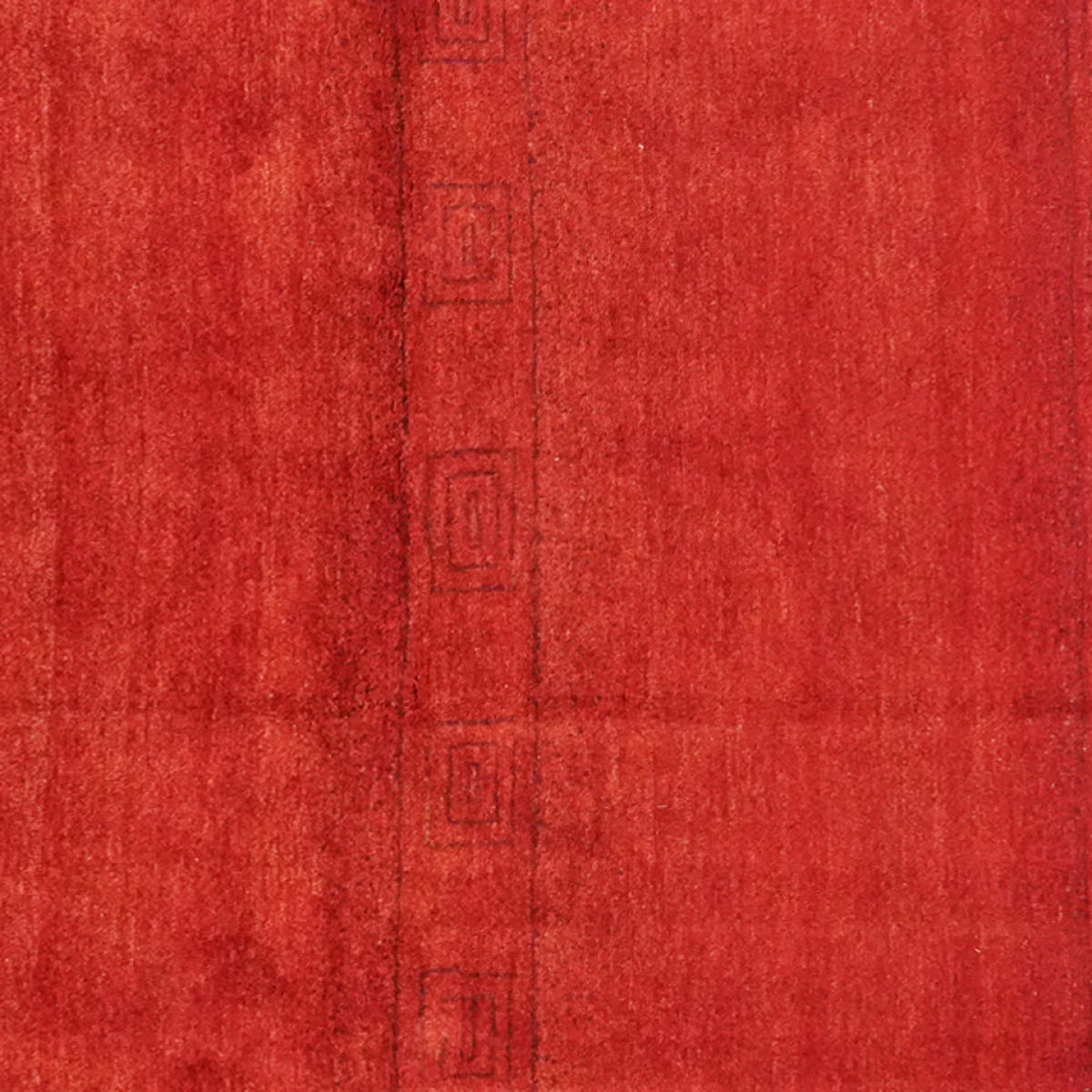 TEPPICH Rizbaf Rot 189/155 cm Schurwolle - Rot, Textil (155/189cm) - Looma
