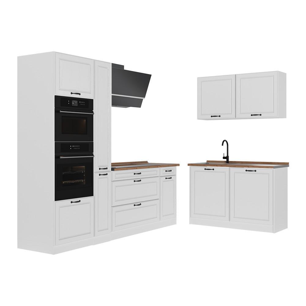 Vicco Eckküche Weiß, Weiß 230x206.8x46 cm