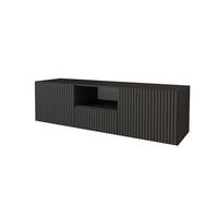 LOWBOARD NOA-2-W 140x40x41 cm - Schwarz - Schwarz, Holzwerkstoff (140/40/41cm) - ALTDECOR