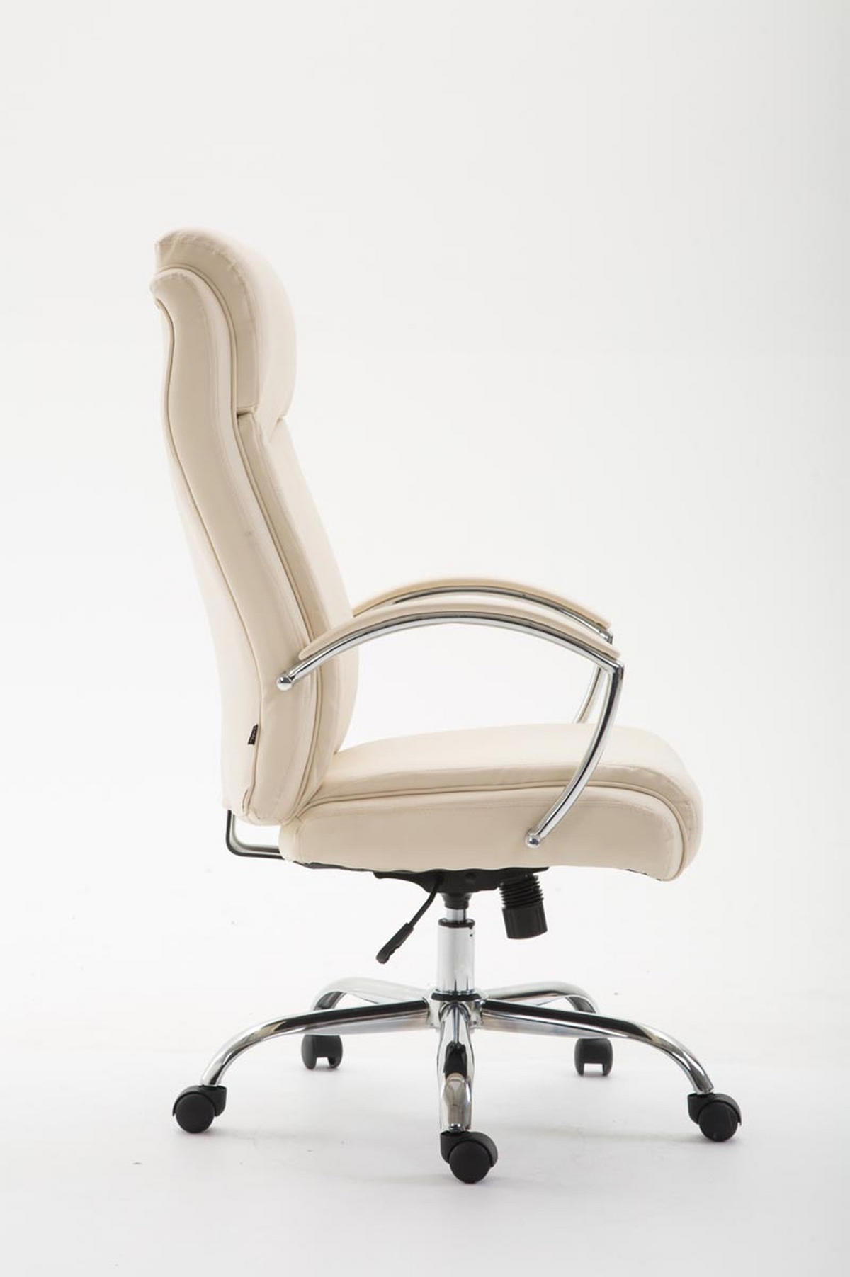 BÜROSTUHL Volute, Kunstleder Creme - Creme, Textil/Metall (65/125/73cm) - TPFLiving