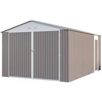 METALL-GARAGE PVC nevada - Hellgrau, Metall (370/235/470cm) - Habitat Garten