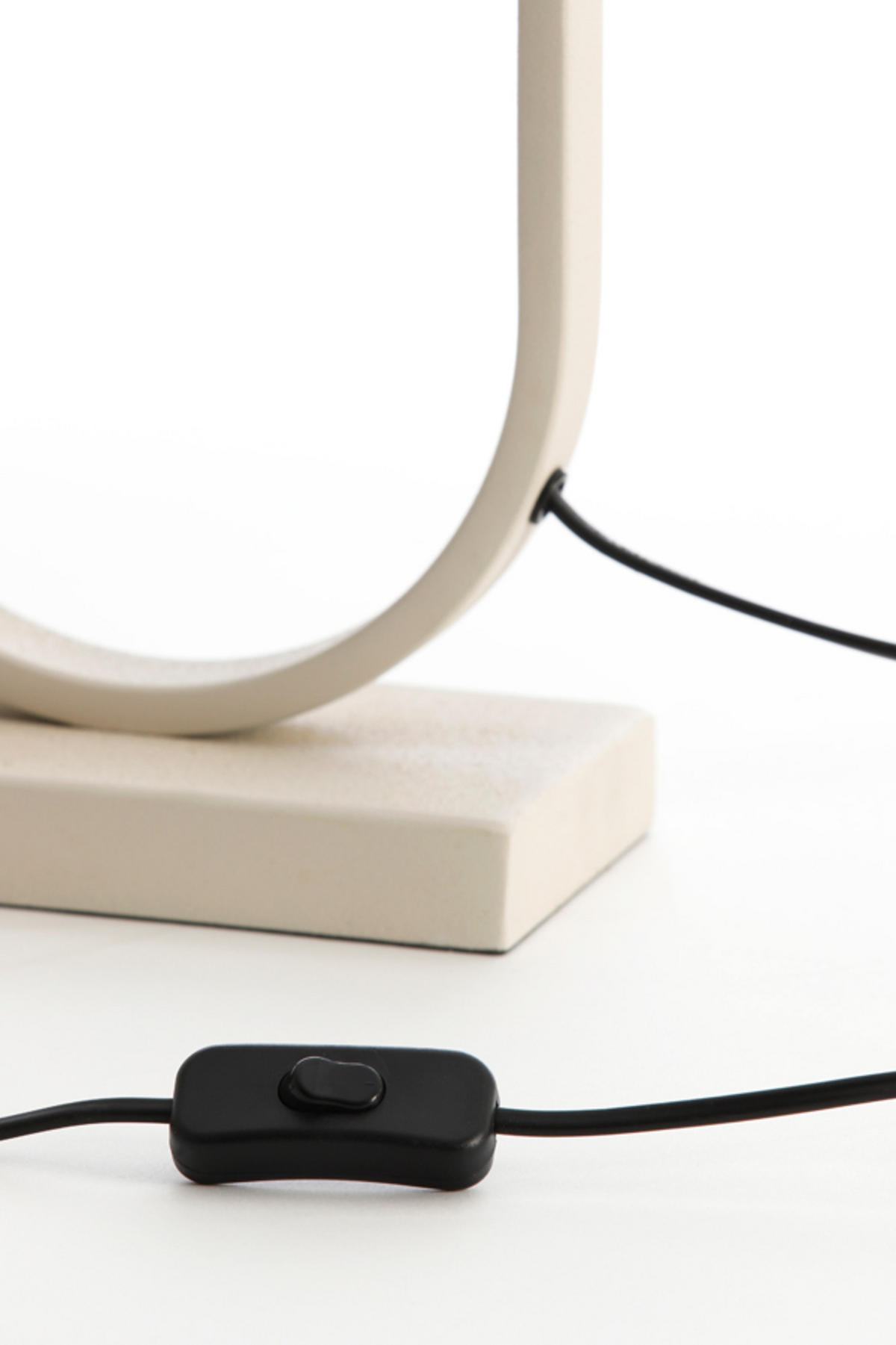 LAMPENFUSS Jamiri Weiß 20/13/55 cm - Weiß, Metall (20/13/55cm) - Light & Living