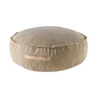 SITZPOUF für Kinder, Rund, Kord, Sand - Beige, Textil (65/20/65cm) - MeowBaby