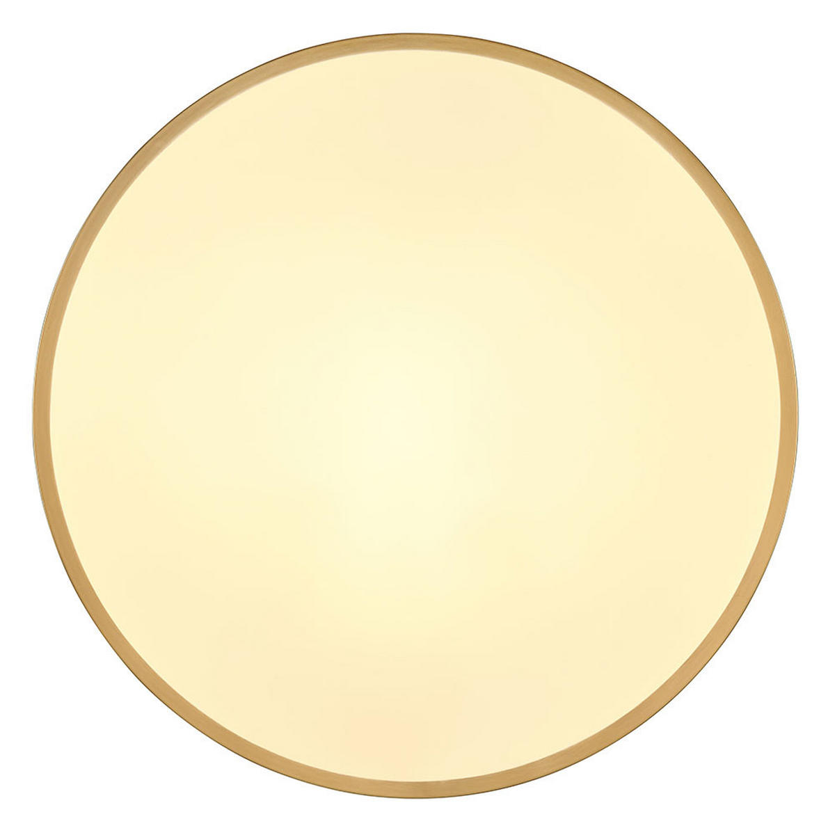 LED DECKENLEUCHTE Metall Messing Opal - Messingfarben, Metall (45/45/3cm) - Globo Lighting