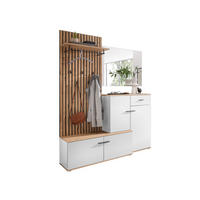GARDEROBE COMO 148/199/38 cm - Weiß, Holzwerkstoff/Kunststoff (148/199/38cm) - moebel dich auf