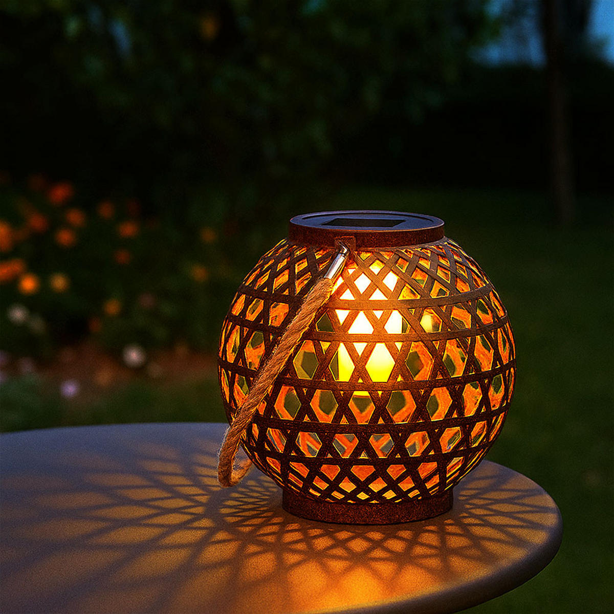 2X LED AUSSENLEUCHTE Metall Kupfer Kugel - Kupferfarben, Kunststoff (20/20/36cm) - Globo Lighting