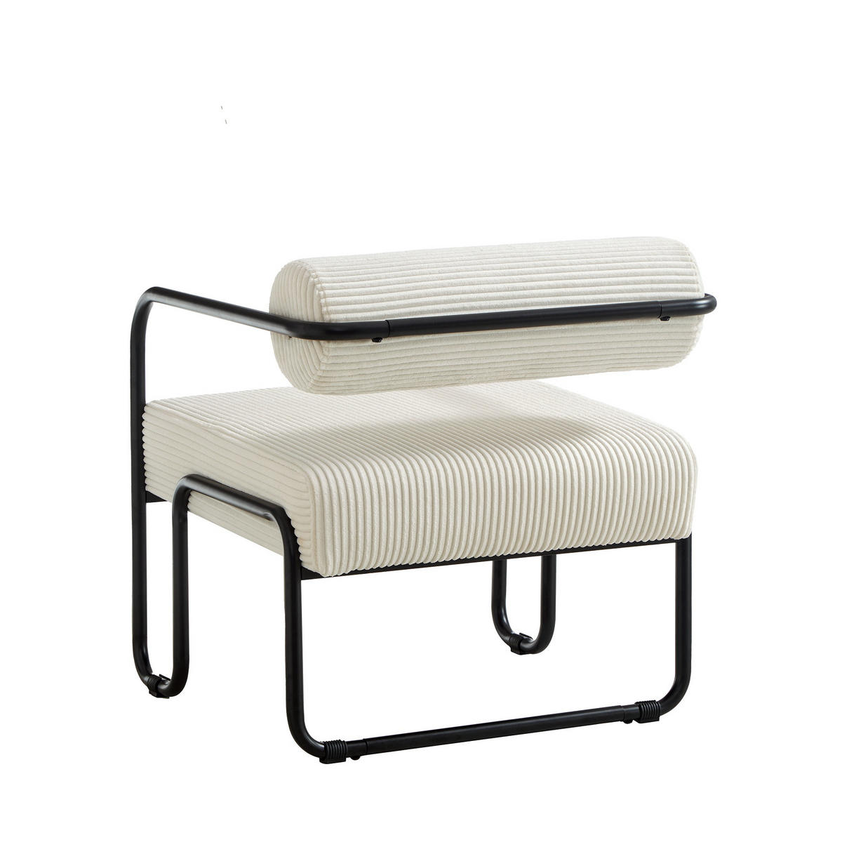 SESSEL Corduroy mit Metallgestell, DE-42392, Biege - Beige, Metall (68.5/70.5/73cm) - ComfortXL