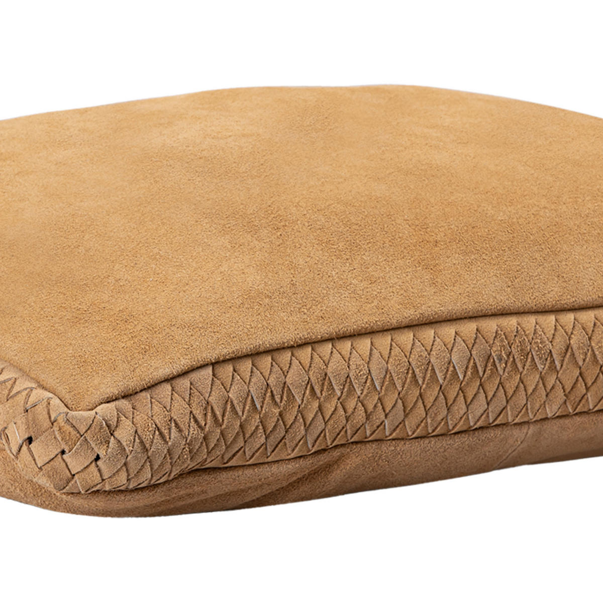 ZIERKISSEN Suky Braun 60/8/40cm - Braun, Leder (8/60cm) - PTMD Collection