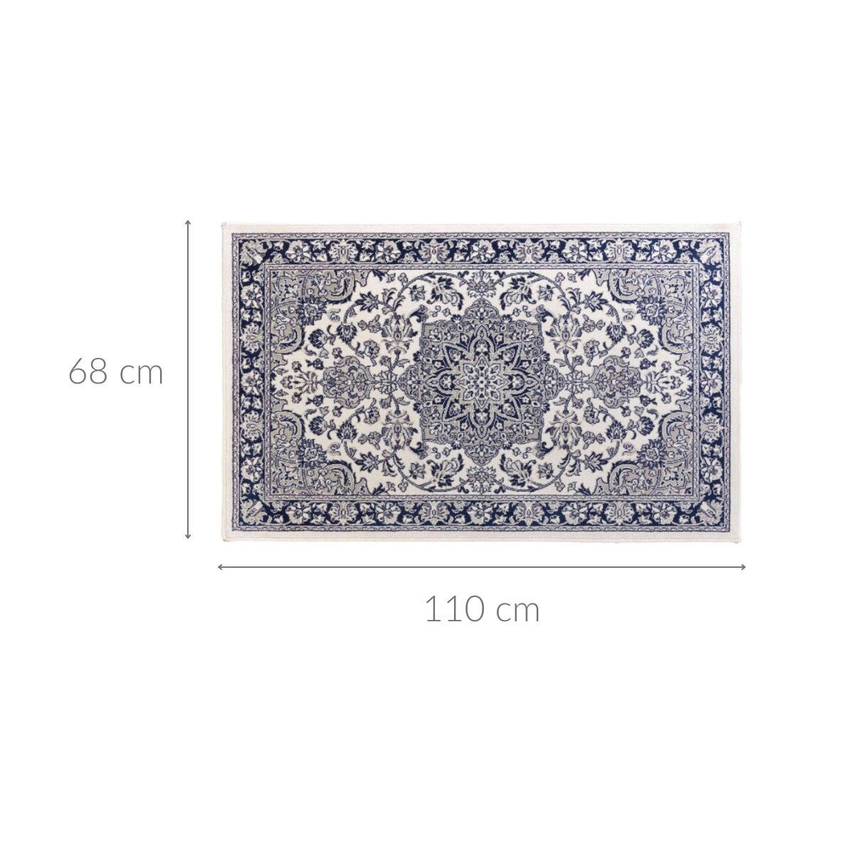 TEPPICH Cherine 68/110 cm - Blau, Kunststoff (68/110cm) - Douceur d´intérieur
