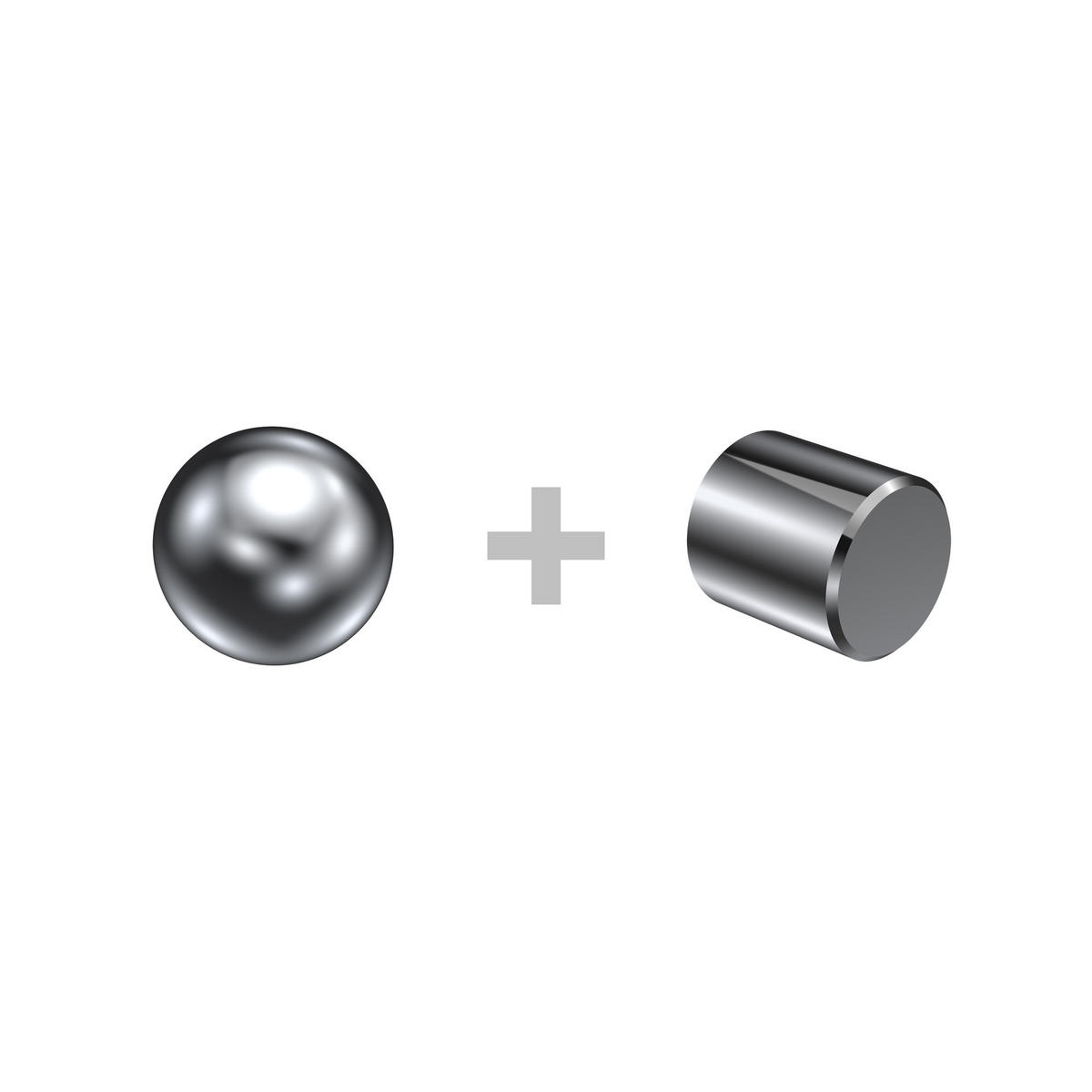 GARDINENSTANGE RUNDROHR-INNENLAUF Platon Luino 260 cm (geteilt in 2 x 130 cm), 2-läufig, 20 mm Ø Chrom - Chromfarben, Metall (260cm) - INTERDECO