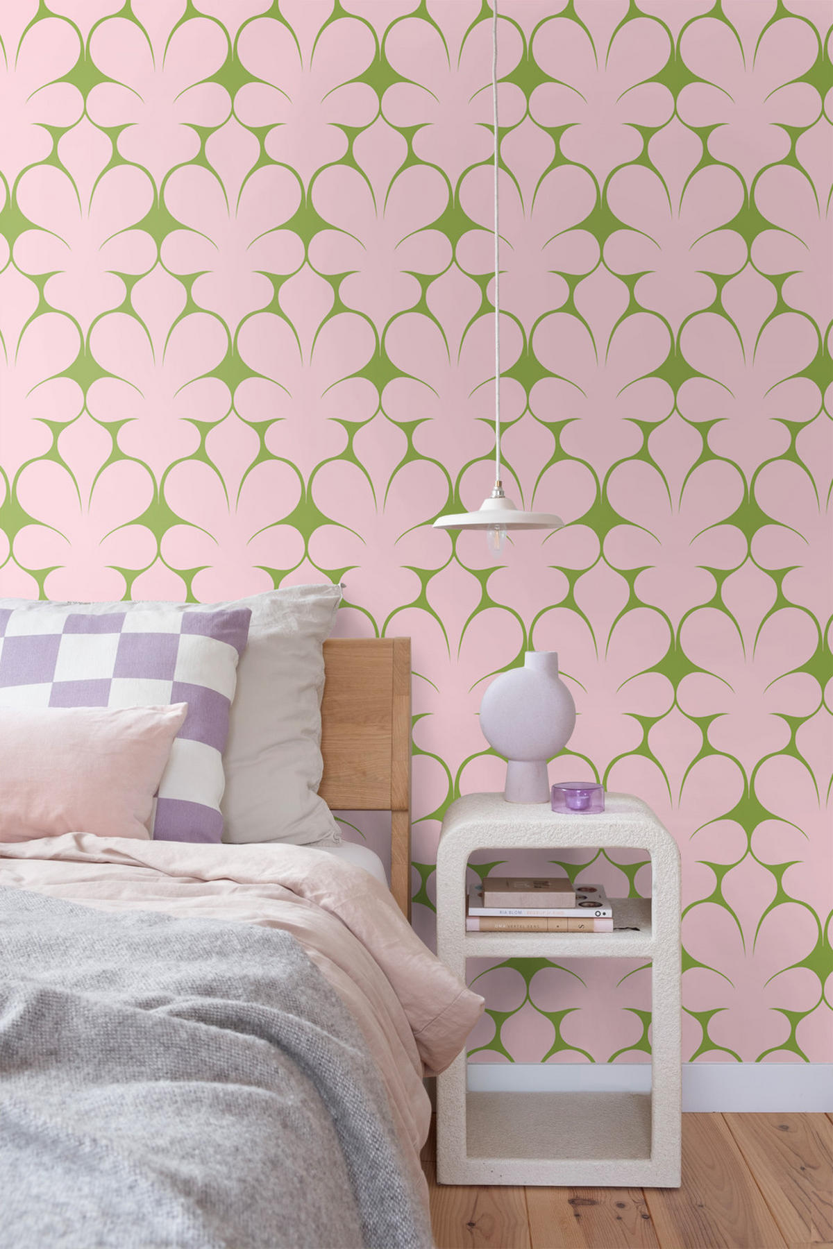 TAPETE Retro-Ornamente 50 x 900 cm - Pink, Papier (50/900cm) - ESTAhome