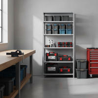 SCHRAUBREGAL PANDA TALL | HxBxT 200x100x30cm | 6 Fachböden | Fachlast 75kg | Weiß - Weiß, Metall (100/200/30cm) - PROREGAL