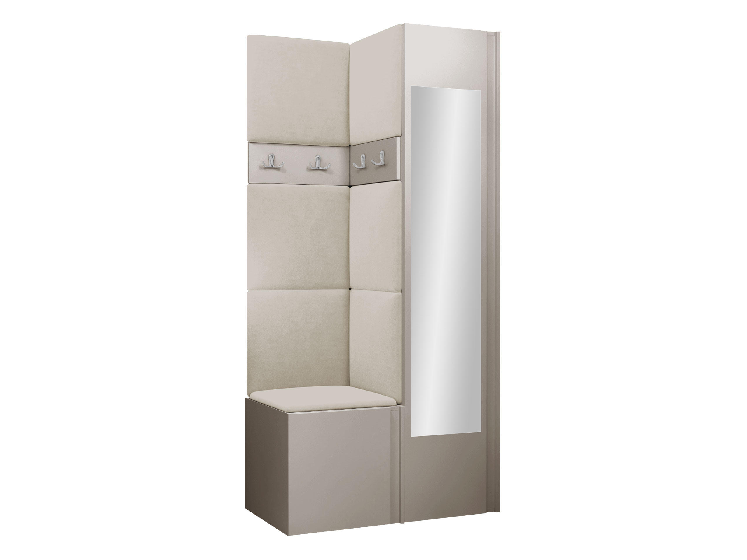 GARDEROBEN-SET Orion XXV - Kaschmir/Beige, Holzwerkstoff/Kunststoff (82/186/46cm) - MIRJAN24