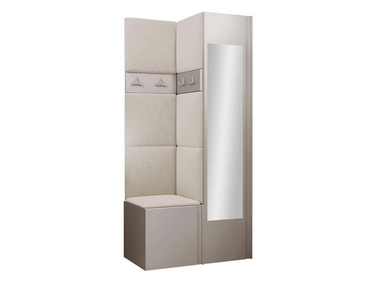 GARDEROBEN-SET Orion XXV - Kaschmir/Beige, Holzwerkstoff/Kunststoff (82/186/46cm) - MIRJAN24
