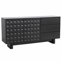 SIDEBOARD, Schwarz - Schwarz, Holz (40/78/160cm) - Oviala