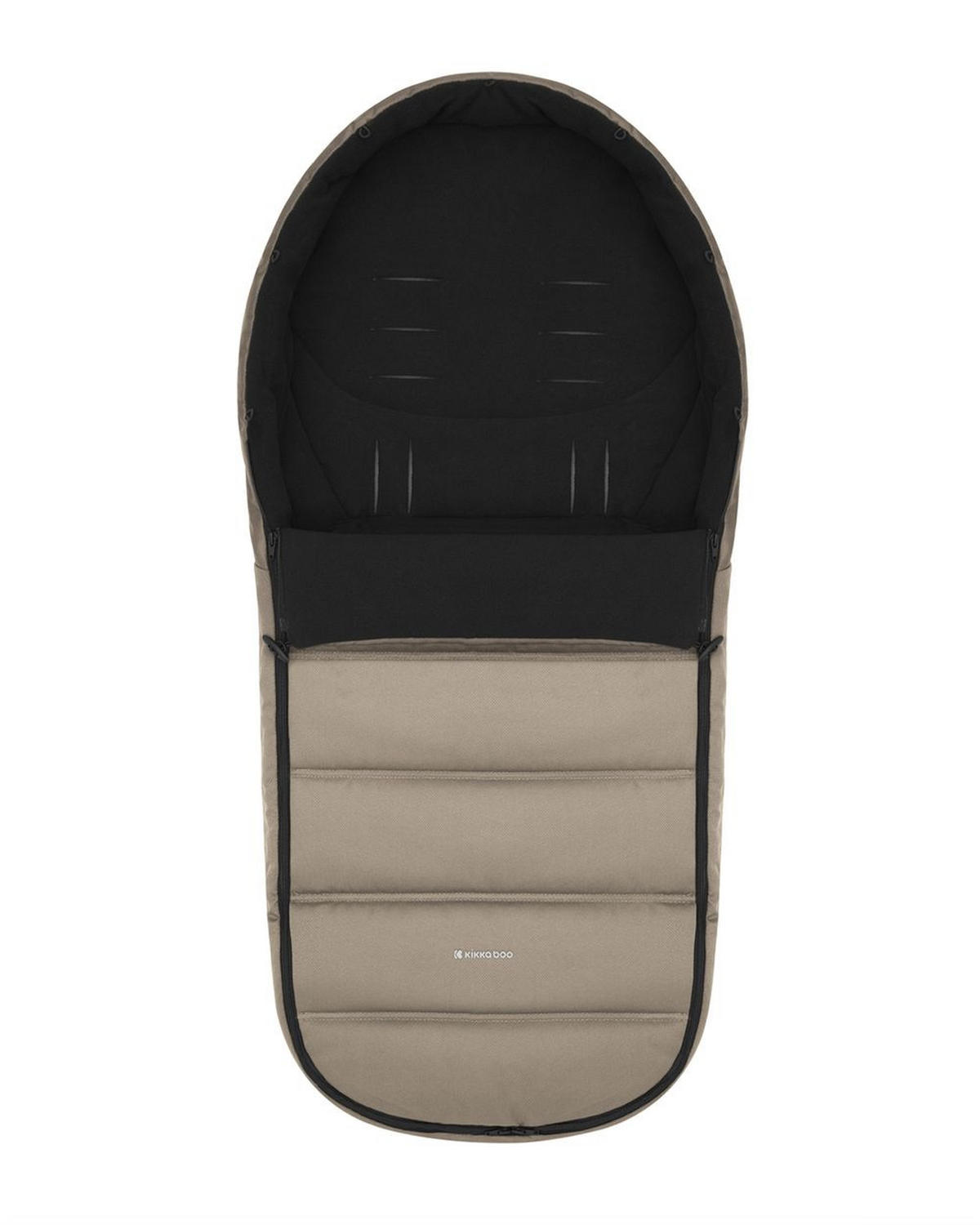 FUSSSACK Urban beige 5-Punkt-Gurt, Fußabdeckung, universell passend, ab Geburt, Kinderwagen - Beige, Textil (40/1/97cm) - Kikka boo